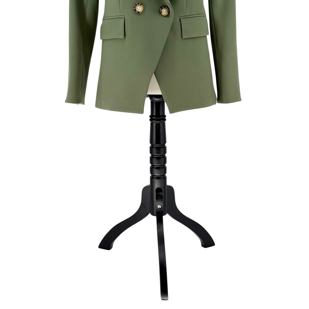 Veronica Beard Miller Dickey Jacket Stone Army Green Classic Blazer Size 8 - Picture 8 of 16